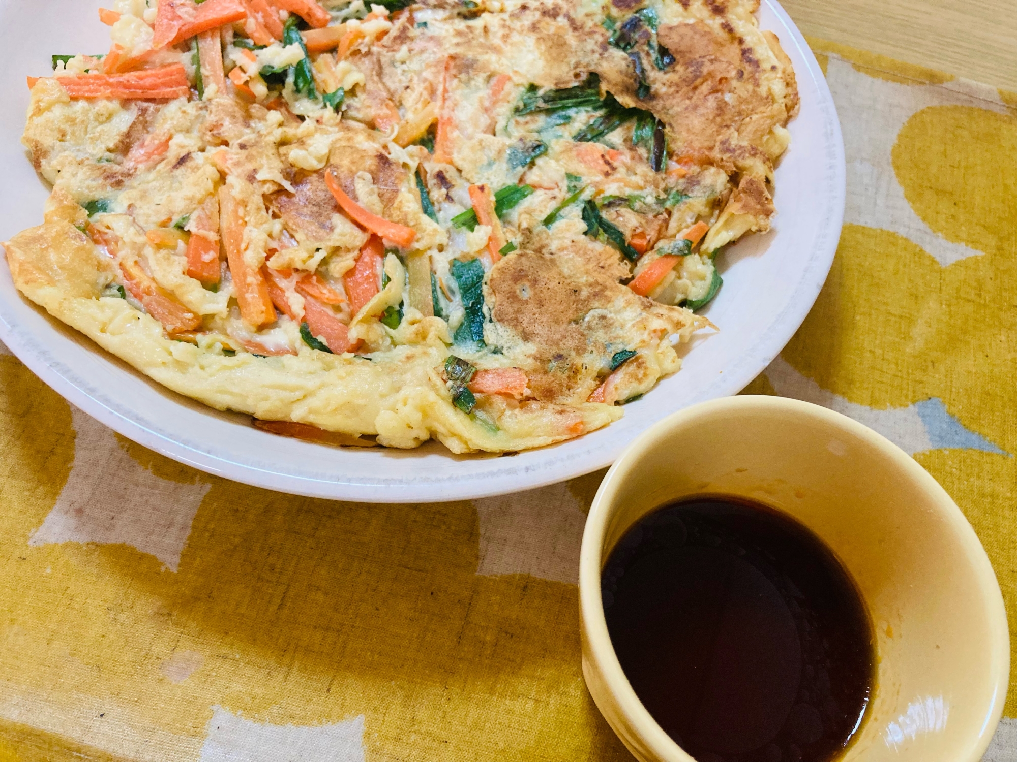 たこ焼き粉のチヂミ