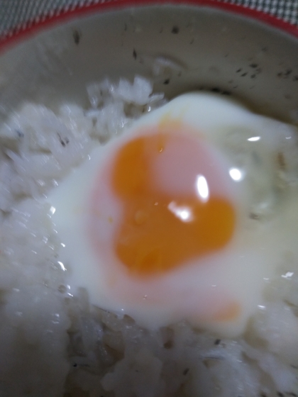 鰹節たっぷり♡とろろ卵しらす生姜おじや