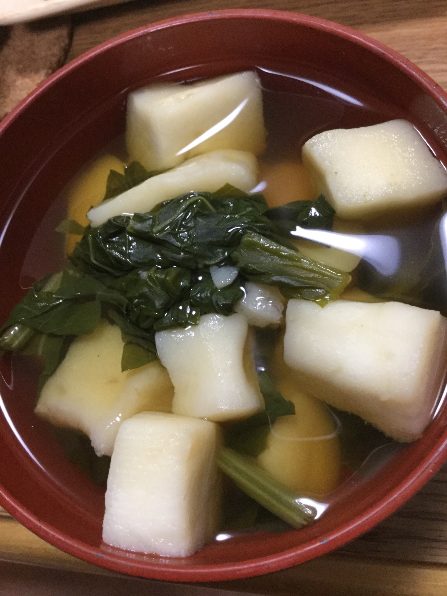 小松菜とはんぺんのすまし汁