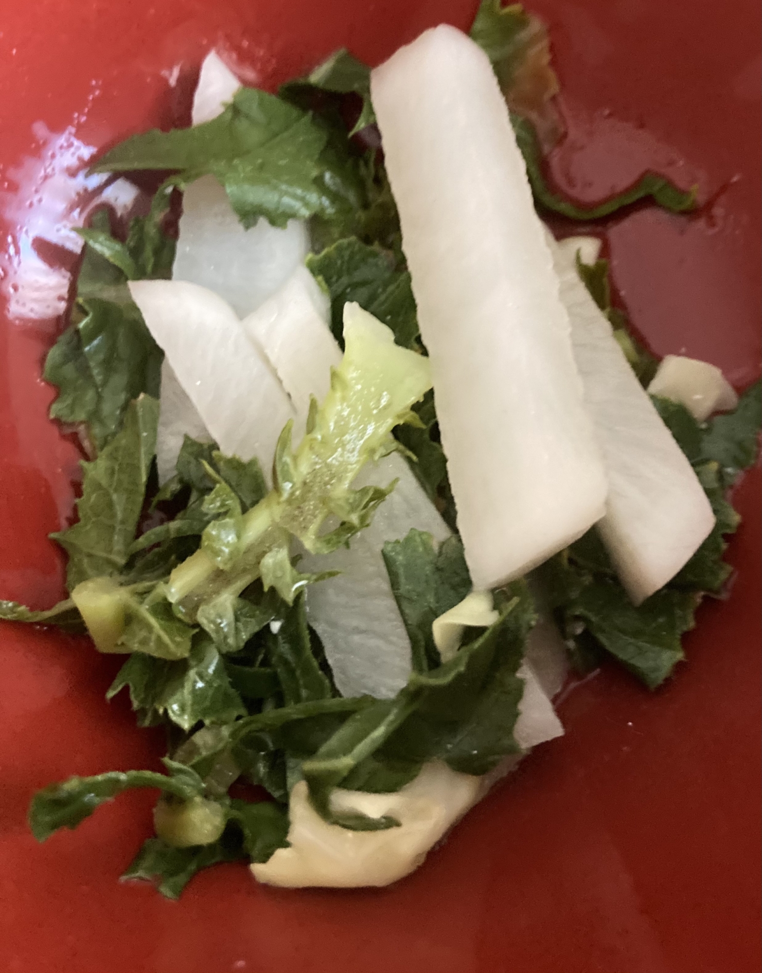 間引き大根の甘酢のおつまみ レシピ 作り方 By のこ311 楽天レシピ