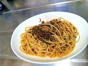 しその実とちりめんの佃煮を使った簡単パスタ レシピ 作り方 By さくらンぼ00 楽天レシピ しその実とちりめんの佃煮を使った簡単パスタ レシピ 作り方 By さくらンぼ00 楽天レシピ