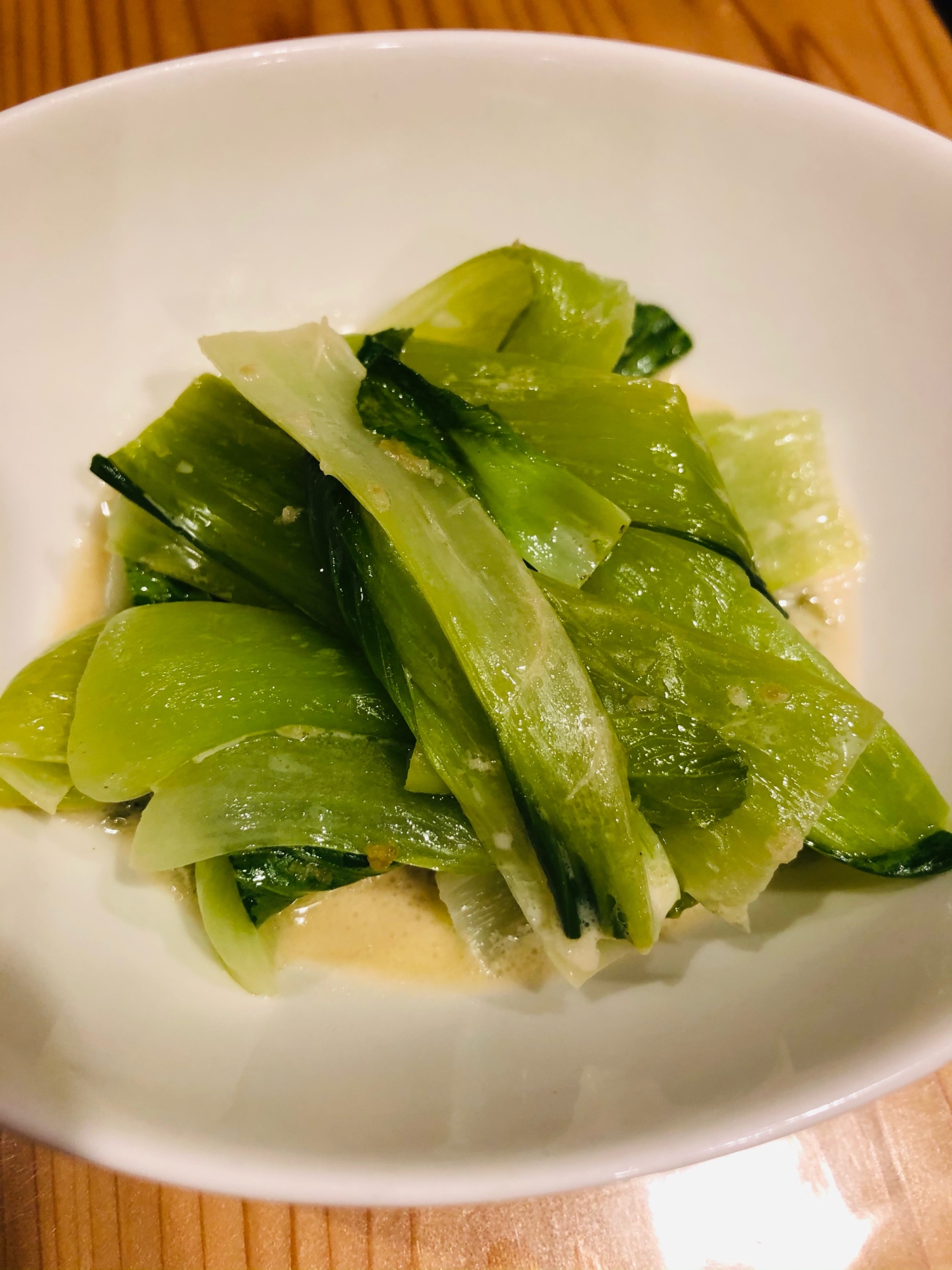 レンジで3分♪ チンゲン菜の温野菜サラダ☆