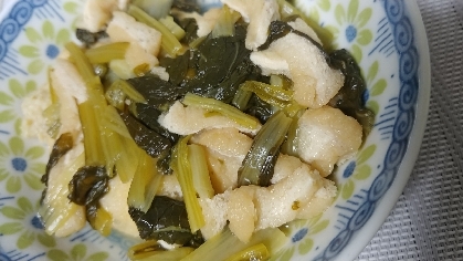 小松菜と湯葉の煮浸し