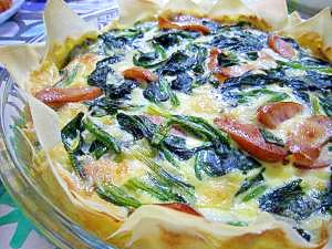 ☆春巻きの皮で簡単キッシュ☆