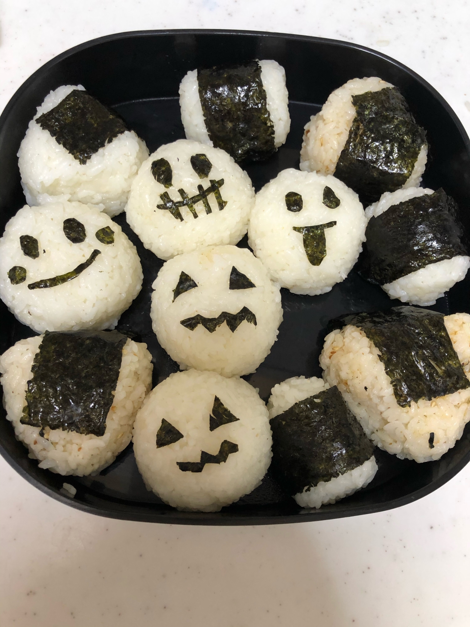 簡単♡ハロウィンおにぎりお弁当(^^)