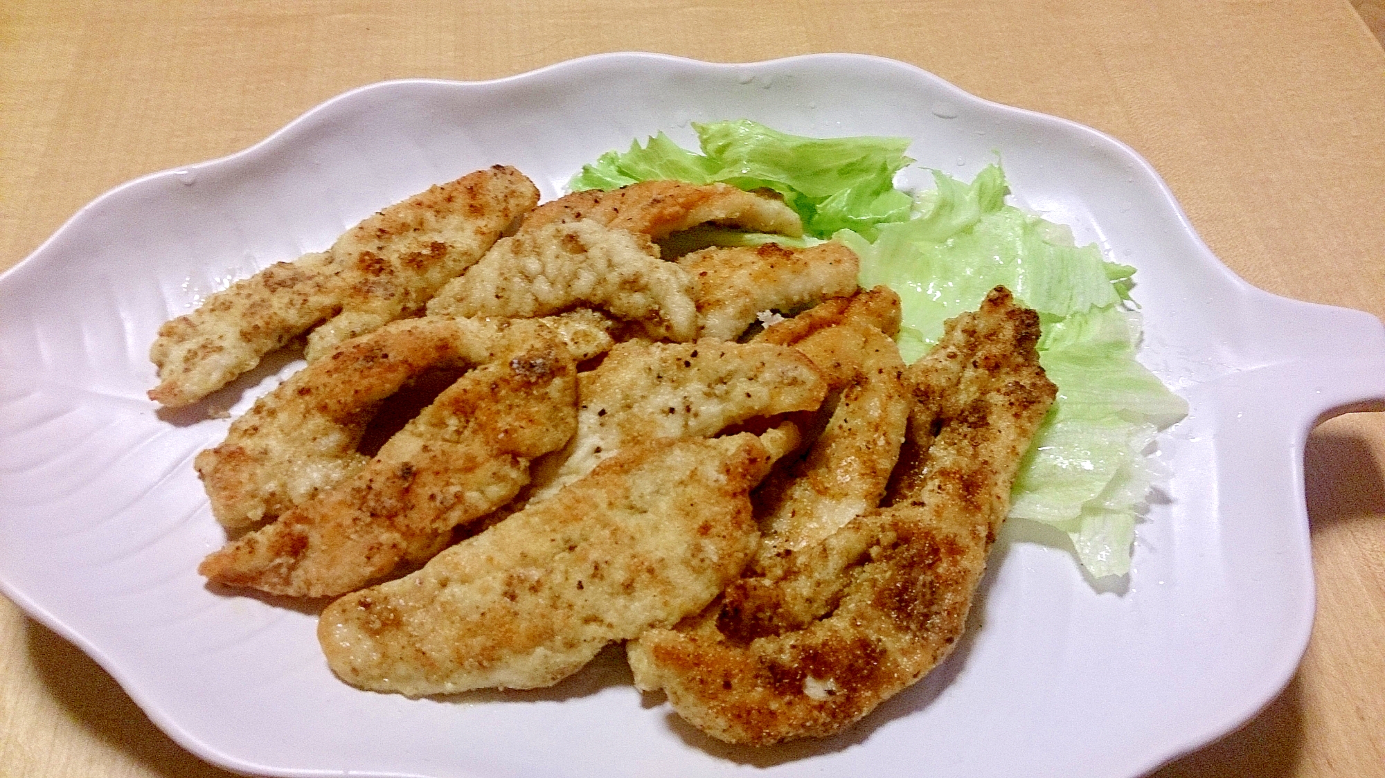 手を汚さないササミの竜田揚げ 子供喜ぶカレー風味 レシピ 作り方 By ぼーずの母ちゃん 楽天レシピ