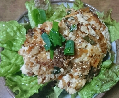 鶏ムネ肉と豆腐の超ヘルシーつみれ丼