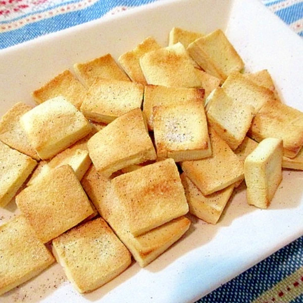 高野豆腐でサクふわヘルシースナック レシピ 作り方 By ちえ Sキッチン 楽天レシピ 高野豆腐でサクふわヘルシースナック レシピ 作り方 By ちえ Sキッチン 楽天レシピ