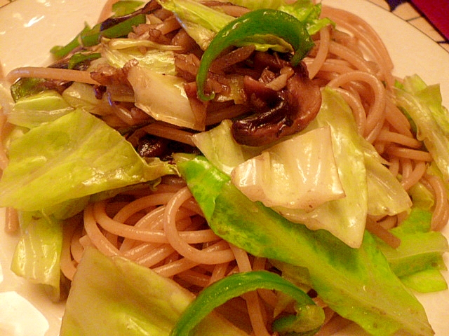 たっぷり生姜と野菜のダイエットパスタ