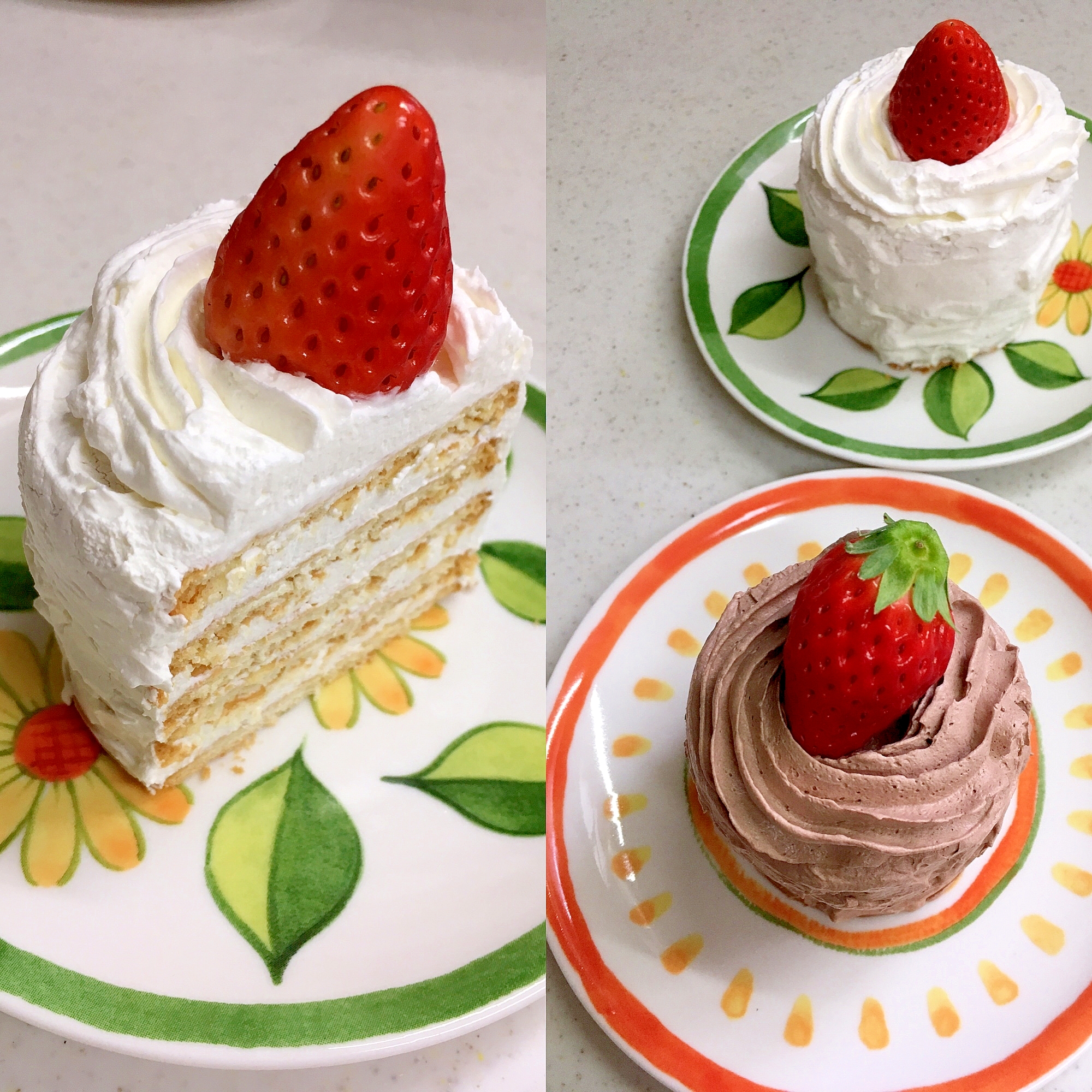 マリービスケット ショートケーキ