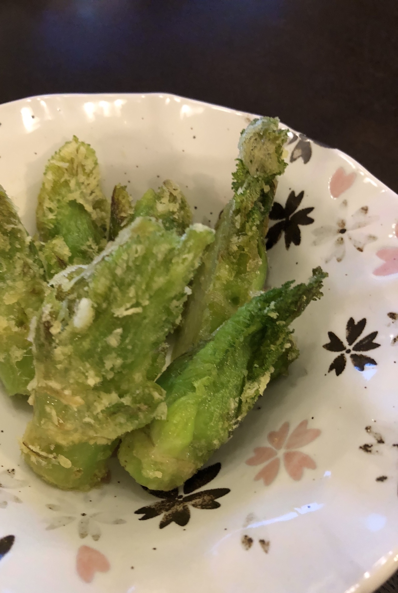 春の初めの野菜‥蕾菜の揚げ焼き