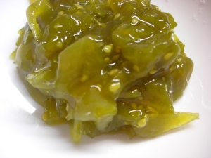 青いトマトのジャム レシピ 作り方 By 夏はぜ 楽天レシピ