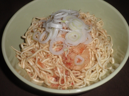 キムチとチーズの混ぜ混ぜラーメン☆