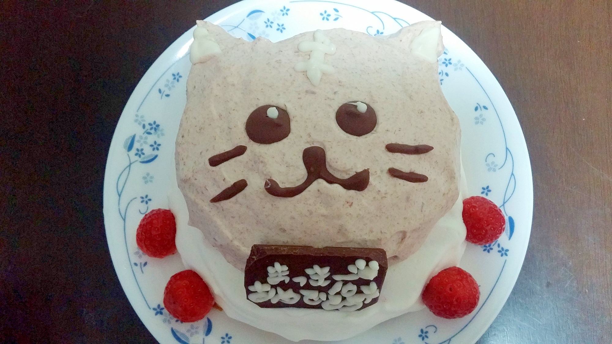 案外簡単にゃんこケーキ