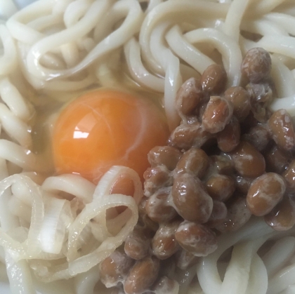 手間暇かけないふっくら納豆うどん！