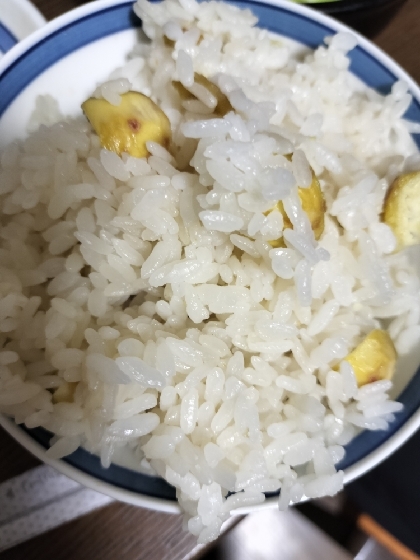 栗レシピ　栗ご飯