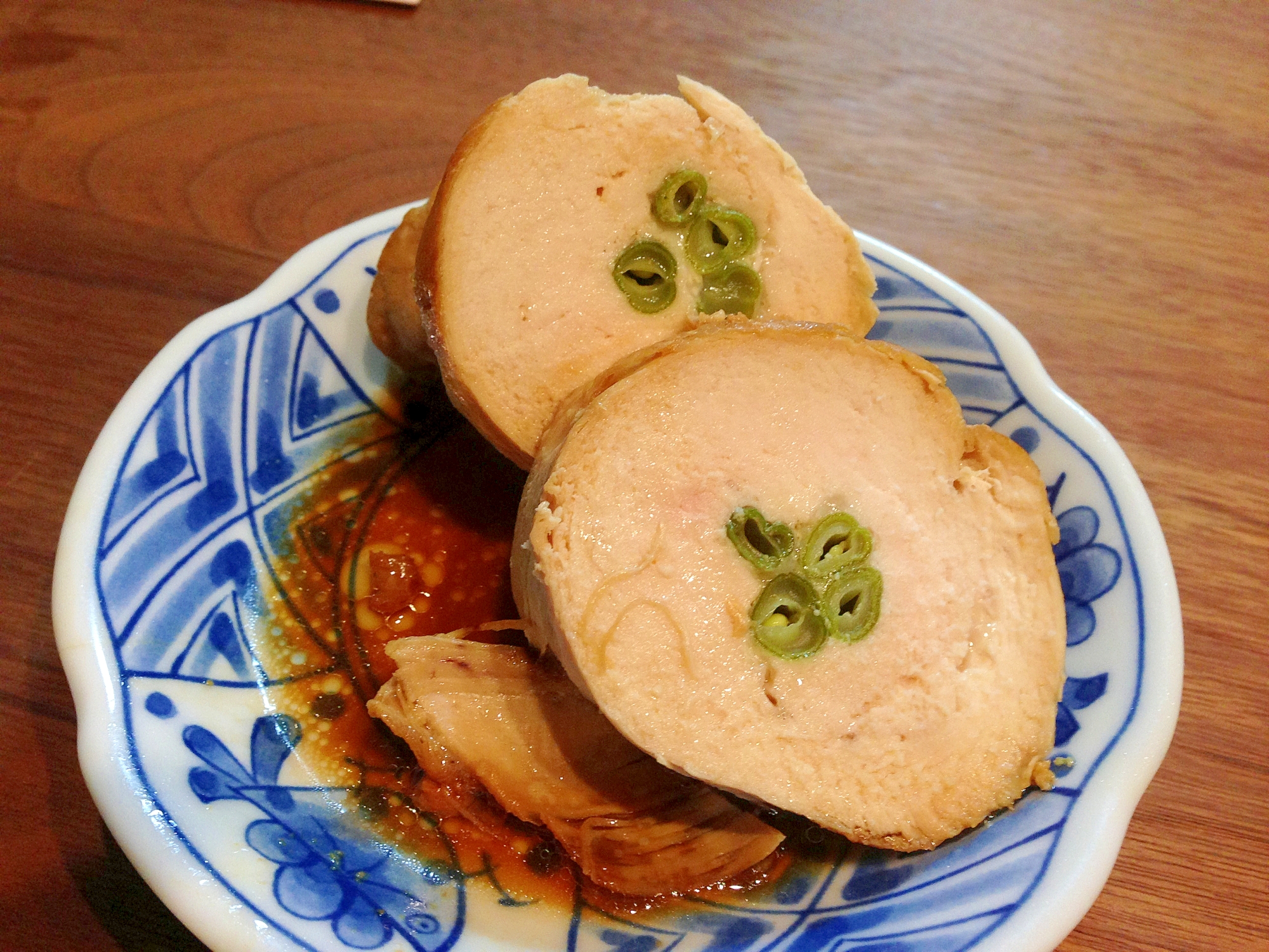 チーズ入り鶏肉のインゲン巻き