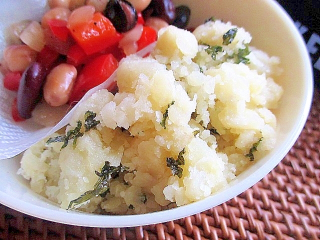 レンジで簡単！じゃがいもの海苔和え