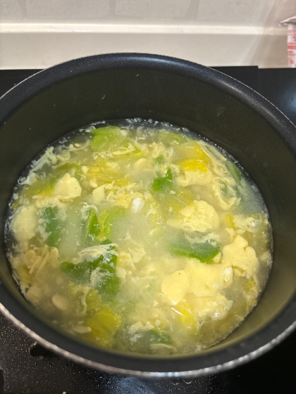 とろとろ白菜の中華卵スープ