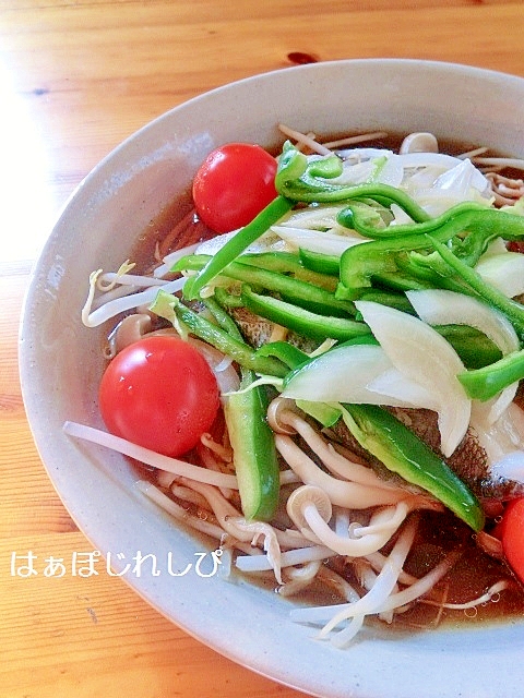 たらと野菜のレンジ蒸し