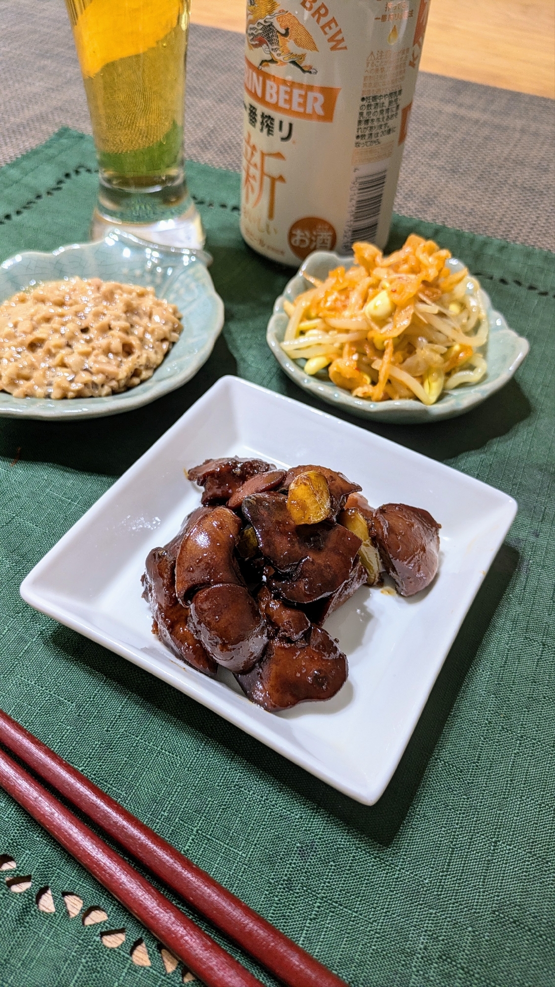 鶏レバーの甘辛煮