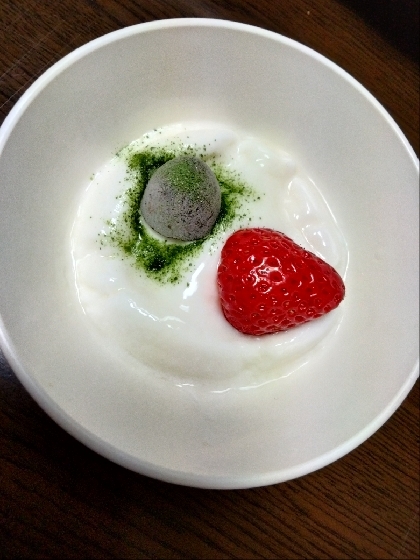 いちご抹茶チョコ♪ヨーグルト