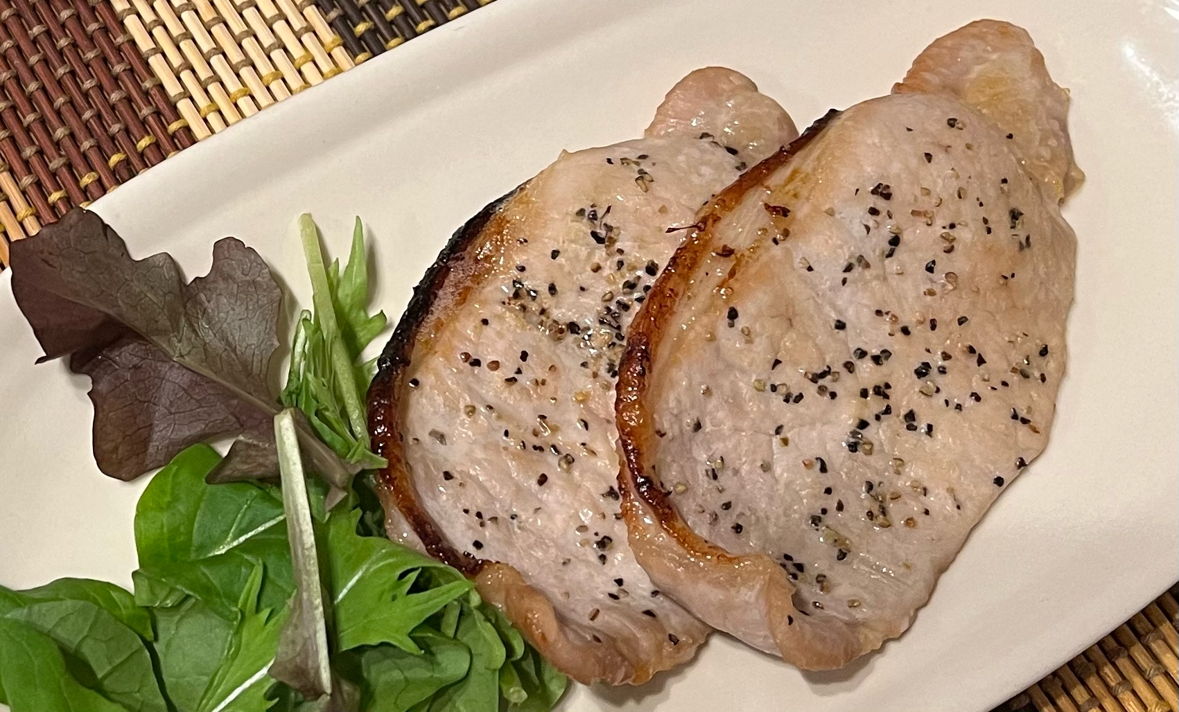 豚ロースのグリル焼き