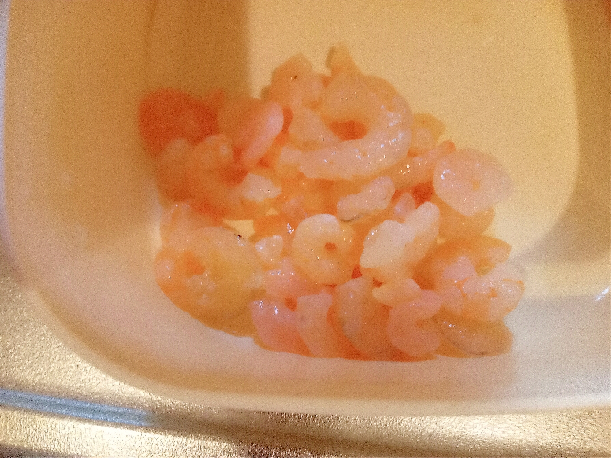 冷凍えびの酒蒸し