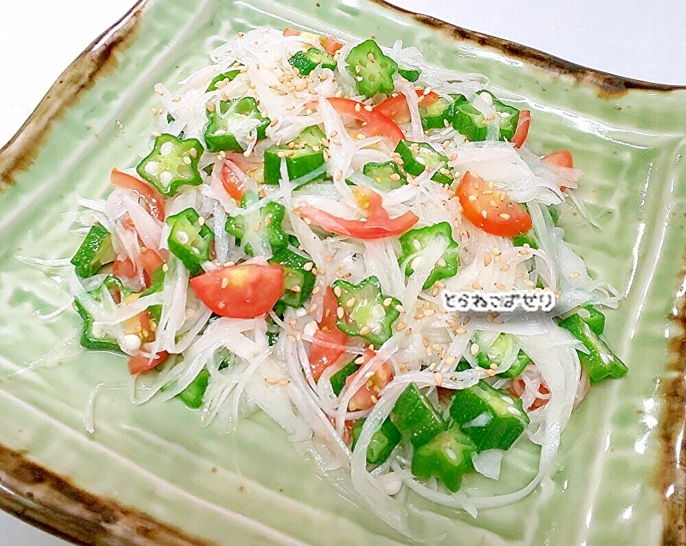 大根のそうめん風サラダ