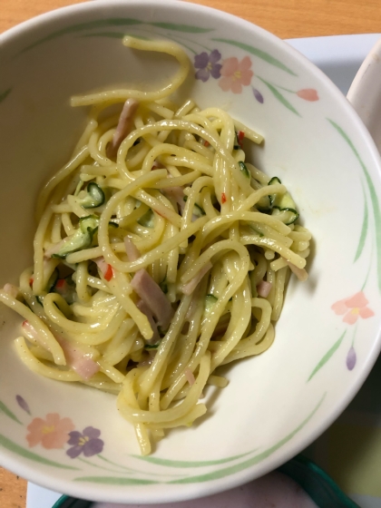 お弁当にも！残ったパスタでお手軽☆スパゲティサラダ