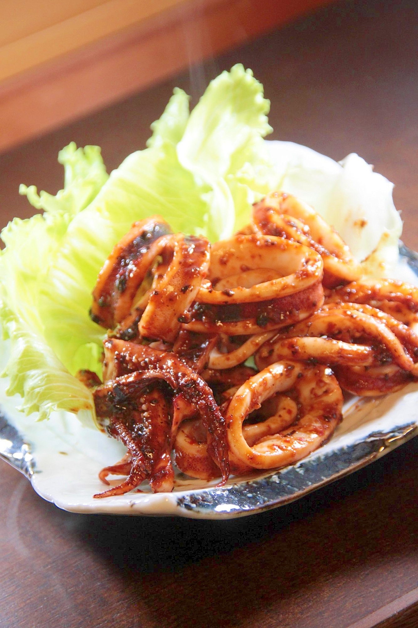 台湾の発酵調味料を使って『イカの豆豉炒め』