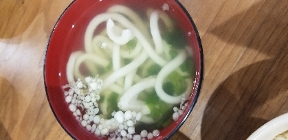 手抜き　白だしうどん！