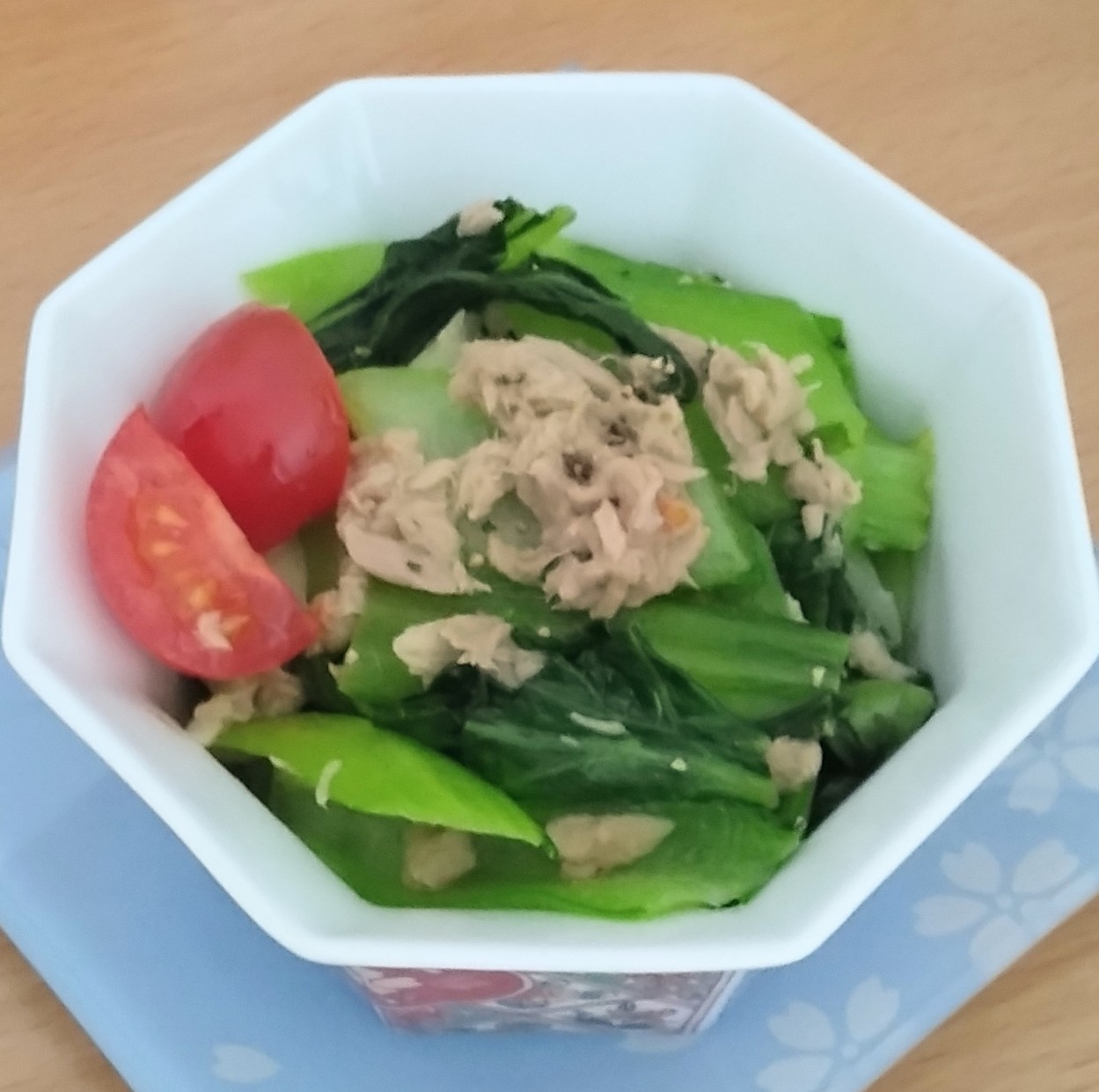 ザ・副菜!✨チンゲン菜とシーチキンのにんにく炒め✨