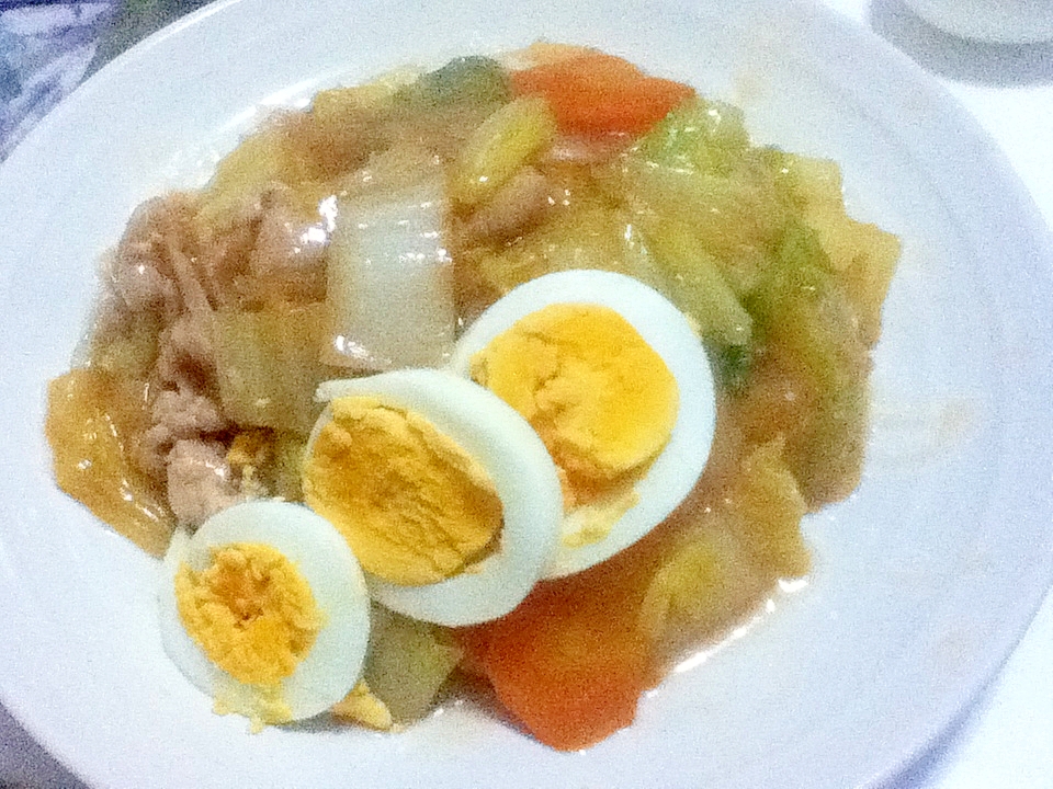 常備野菜で作る中華丼