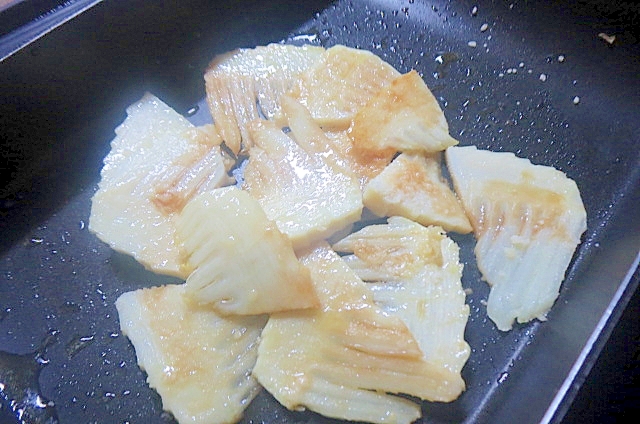 筍のチーズ醤油炒め