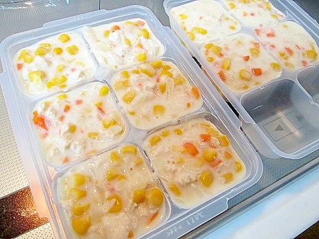 幼児食 具だくさんシチュー 冷凍ストック レシピ 作り方 By Tomy7 楽天レシピ