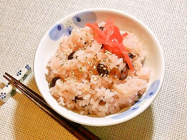 甘納豆入り北海道のお赤飯 レシピ 作り方 By さくらもっち 楽天レシピ