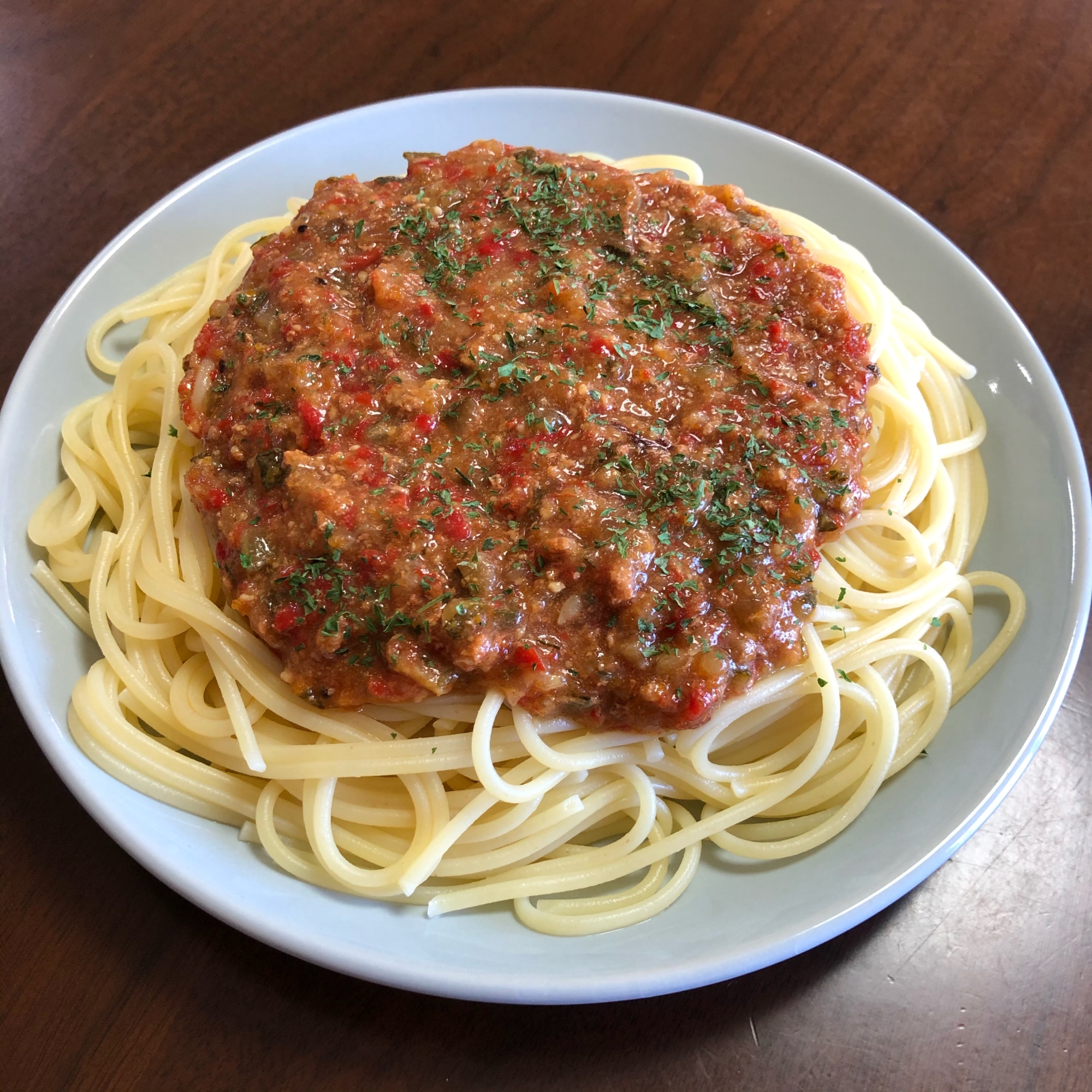 電気圧力鍋 夏野菜のミートソース レシピ 作り方 By 西野シオン 楽天レシピ