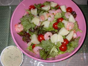 アンチョビマヨネーズの野菜サラダ