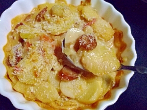 里芋とポテトのドフィノワ　～トマトチーズ風味～