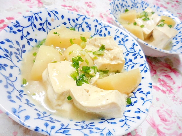 炊飯器de❤木綿豆腐と馬鈴薯の炊いたん❤