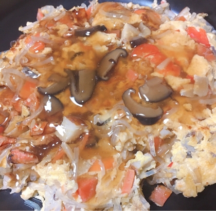 生姜あんが美味しい☆とろとろかに玉丼