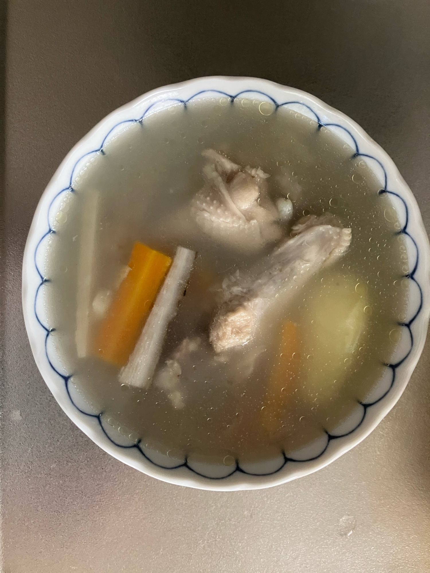 鶏てばもとのスープ
