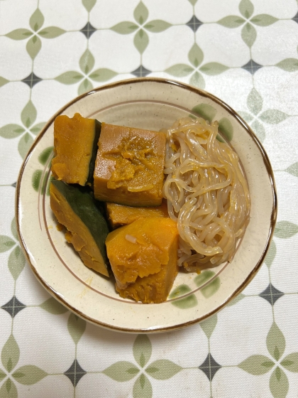 かぼちゃとしらたきの煮物