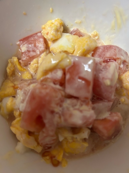レンジでかんたん♪【トマトたまごサラダ】
