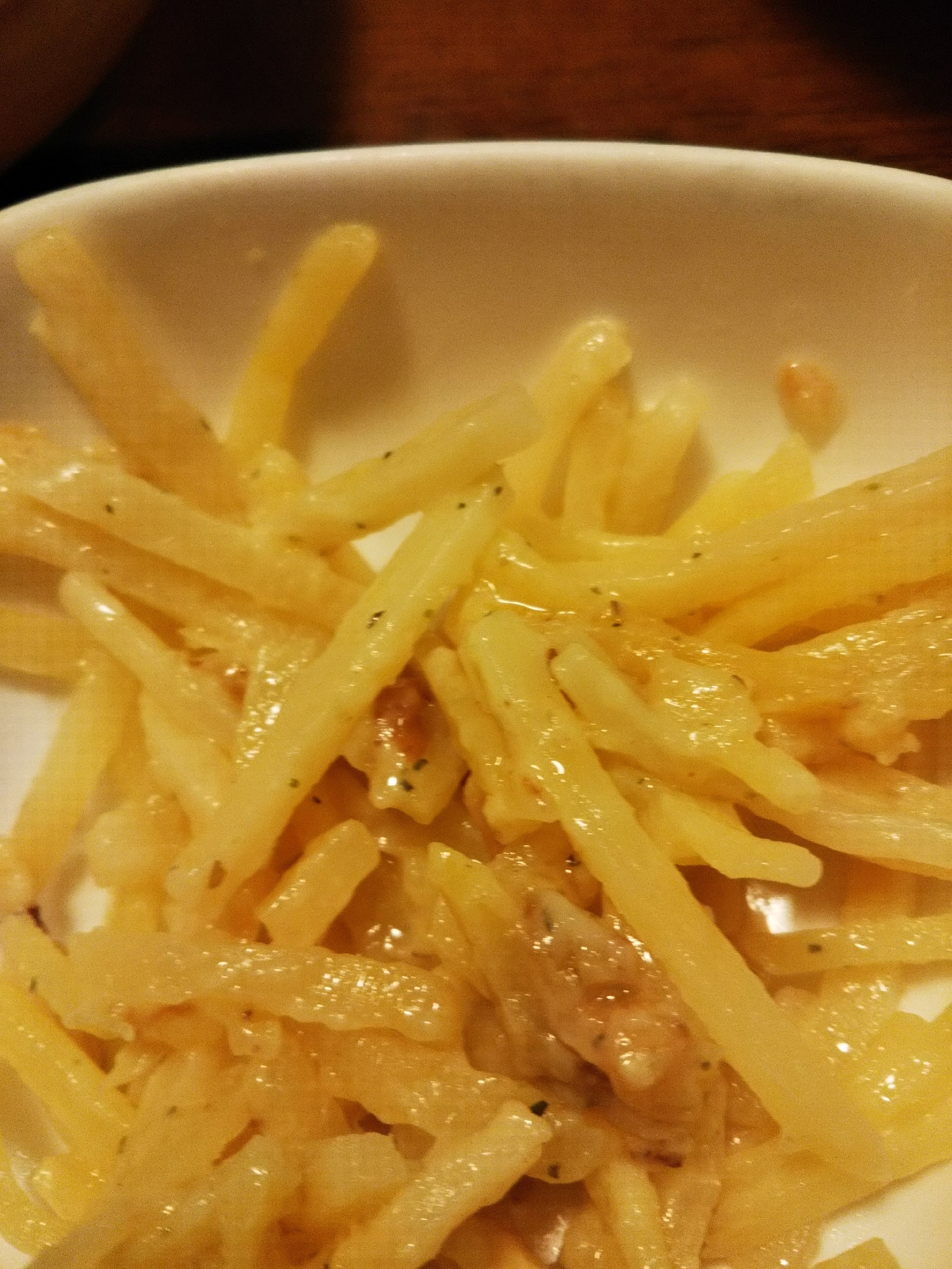 じゃがいもとたけのこのチーズ炒め