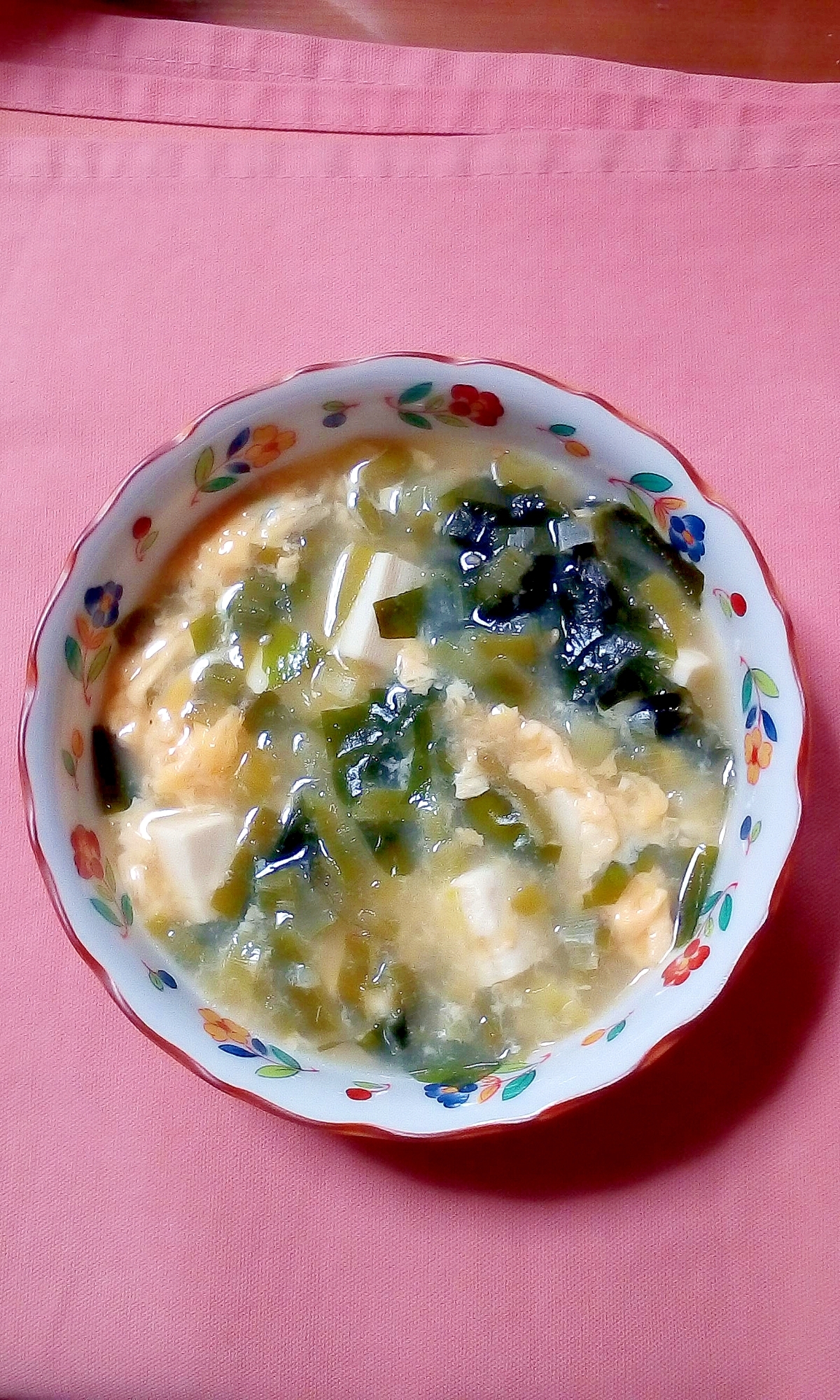葱と豆腐のスープ