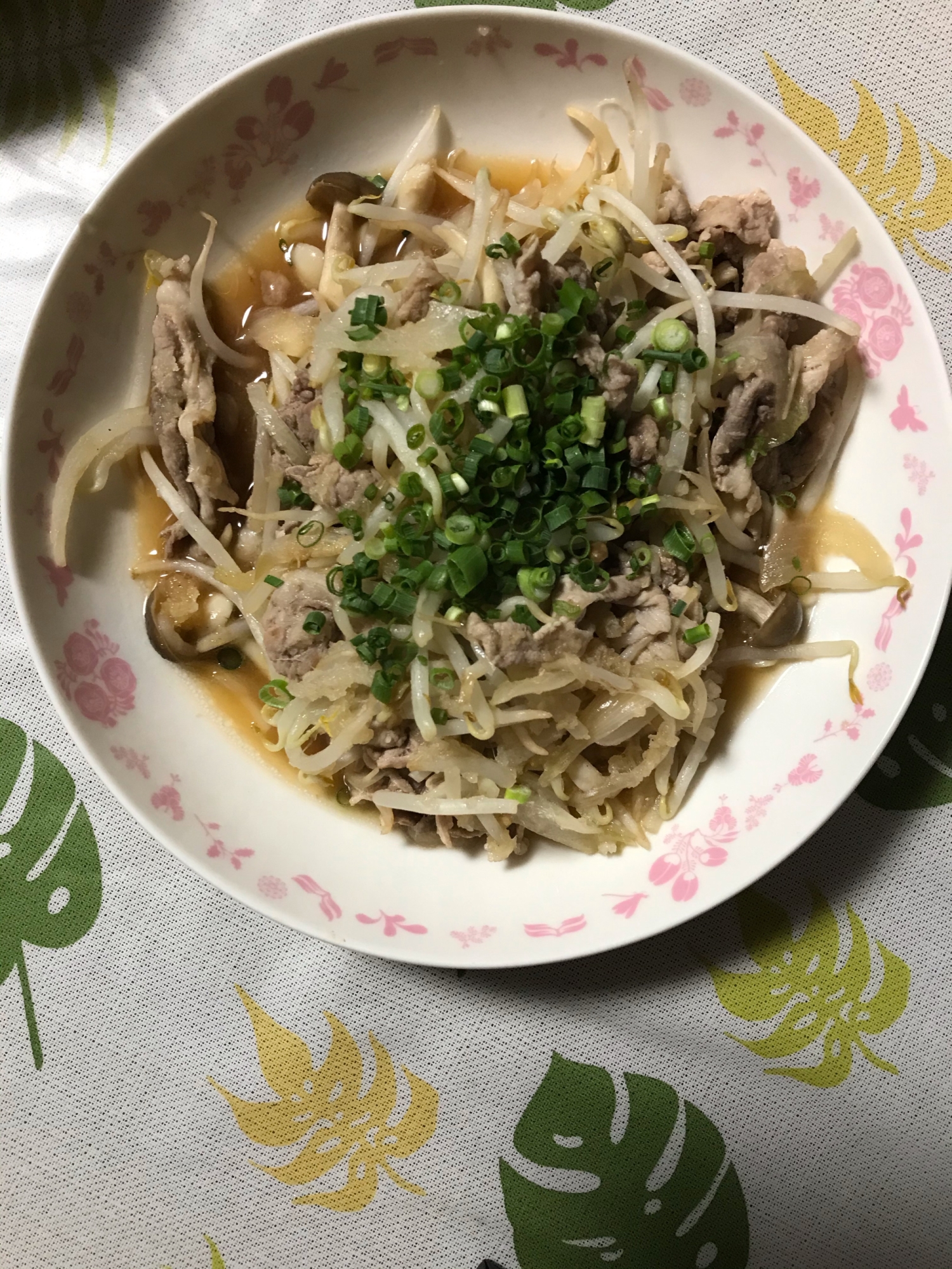 あっさり！豚肉ともやしのポン酢煮♥