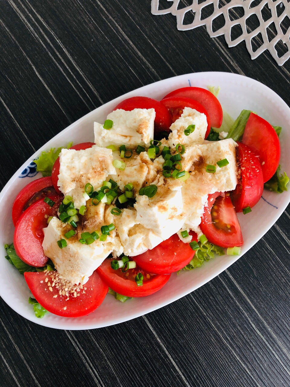 冷え冷え☆トマトとくずし豆腐のサラダ