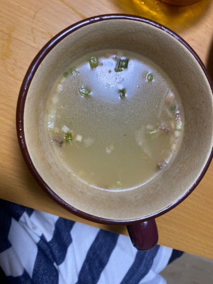 5分で作る ネギ生姜スープ